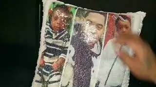 Double picture sequins pillow