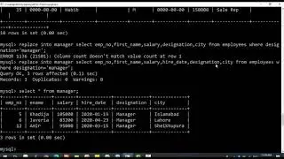 MYSQL REPLACE TO INSERT DATA FROM THE SELECT STATEMENT