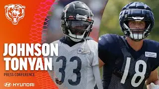 Johnson and Tonyan speak on building momentum in camp | Chicago Bears