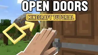 Minecraft tutorial to open door . #tutorial #minecraft #viralvideos 