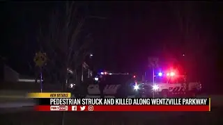 Pedestrian struck and killed along Wentzville Parkway