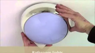 How to change lamp to bathroom light (Disco 16W IP44)