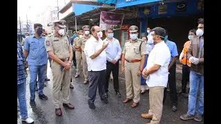 COVID19|MALLEPALLY CONTAINMENT AREA|SOMESH KUMAR,IAS,CHIEF SECRETARY JOINT INSPECTION  HINDI SPEECH