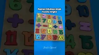 Mainan edukasi anak puzzle angka kayu #mainanedukasi #puzzle #maianananak #mainananakanak #shorts