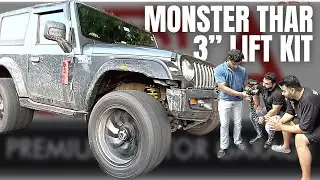 3 Inch Lift Kit installed in @panghalfitness  New Mahindra Thar at SBA | Modified Thar | Dr Nano