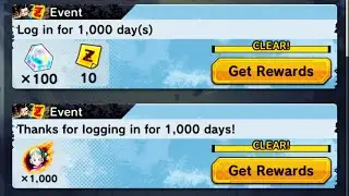 1000 DAYS OF DRAGON BALL LEGENDS!!