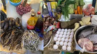 COME LETS DO GROCERY SHOPPING IN A GHANAIAN LOCAL MARKET / RESTOCKING FOR THE MONTH.