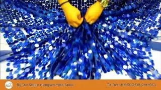 Big Dot Sequin Hologram Mesh Fabric