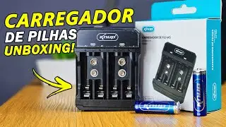 MELHOR CARREGADOR DE PILHAS? CARREGADOR KNUP