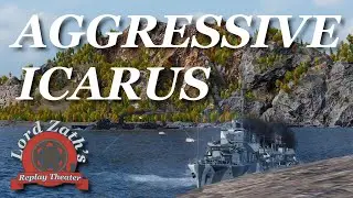 Super Aggressive Destroyer Icarus Tier 6 British Destroyer Fault Line North Spawn World of Warships