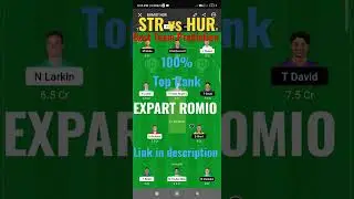 STR VS HUR Dream11 prediction, fantacy cricket team, BBL match