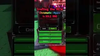 Crafting CHROMATIC : HYPER in SOLS RNG's NEWEST UPDATE #solsrng #roblox #newupdate #rng