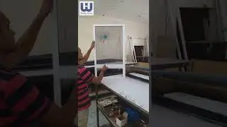 Pleated mesh Window / pull down pleated/ insect screen