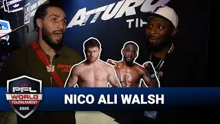 NICO ALI WALSH On Jake Paul v Chavez Jr & Canelo v Crawford | PFL Chicago Event
