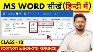 MS Word Reference Tab Full Explained| Complete MS Word Tutorial:Learn Microsoft Word Step by Step#18