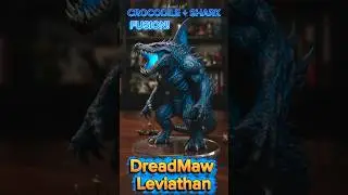 DreadMaw Leviathan | When Crocodile Meets Shark in a Monstrous Hybrid🐊🦈 #shorts #viral #aifusion