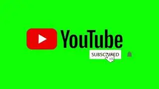 Green screen subscribe button and bell icon 2022 no copyright claim.