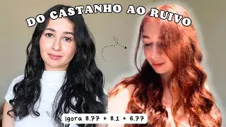 TRASNFORMAÇÃO EM 2025 - Ficando ruiva em casa