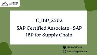 Sample Questions for C_IBP_2502 SAP IBP for Supply Chain
