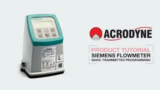 Basic Programming of your Siemens Sitrans F M Flow Meter Transmitter
