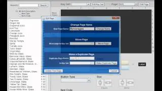 Menu Pages Key Setup for Restaurant POS