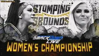 WWE Stomping Grounds 2019 Bayley vs Alexa Bliss Official Match Card