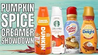Pumpkin spice coffee creamer showdown E184