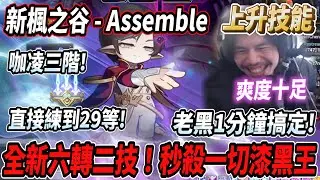 【新楓之谷 - 上升技能】全新六轉二技展示！直接練到29等💪秒殺全部漆黑王🔥老黑只需要１分鐘！咖凌三階段直接帶走😎【Rui】