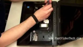 Toshiba Satellite Disassembly to CLEAN CPU VENTS / FAN
