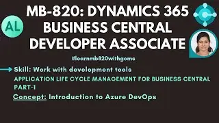 Work with development tools | Application Life Cycle Management for Business Central Azure DevOps 1