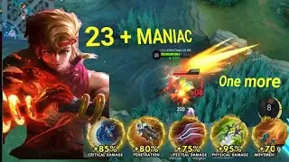 23 KiLL YIN %NO %SKIN BEST BUILD YIN DAMAGE RiSING LEAGUE!! YiN GAMEPLAY 😎