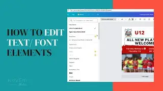 How to edit text and font's in Canva