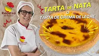 Tarta de nata | Tarta de crema de leche / de Crema Pastelera (receta casera) - 🍋 RECETAS DEL PARAÍSO