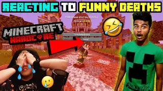 Minecraft NOOB Reacting to Funny * HARDCORE DEATHS * in Tamil | Minecraft in Tamil || Tamil