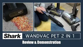 Shark Wandvac Pet 2 in 1 Cordless Vacuum Cleaner Review & Demonstration