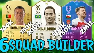 SQUAD BUILDER 100k 150k 200k 500k 750k 2mil FIFA 19