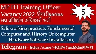 Safe working practices | hardware software | Computer Generations @iti to Copa exam 2022