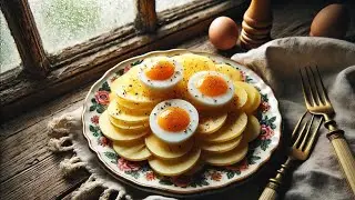 Rustic Potato Nest with Egg Yolks