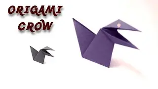 Origami Crow | Origami with Priyanshi | Easy Origami | Origami Bird | Talking Crow | Priyanshi