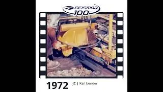 Geismar 100 years of railway expertise, Episode 3 : The JC hydraulic rail bender in action #railway