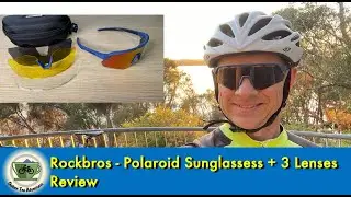 Rockbros Sunglasses Review - 4 Interchangeable Lenses. How to change the lens.