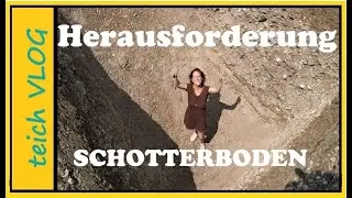 Schwimmteichbau auf Schotter Boden