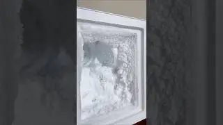Asmr mini freezer frost ice eating