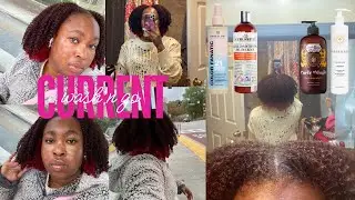 MY CURRENT WASH N GO COMBO| light and fluffy with definition