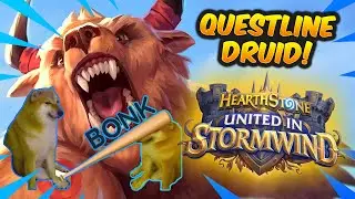 Questline Bonk Druid w/ DoctorFeesh! Wild Hearthstone Co-Op Gameplay | United in Stormwind