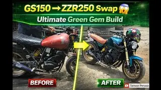 Project Gs 150 into Green Gem ZZR 250 and Grey machine by Tamoor Pervaiz