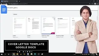 In this video we will learn that how to use cover letter templates in google docs .