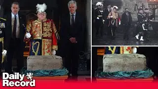 Stone of Destiny: Farewell ceremony marks departure from Edinburgh Castle for new home