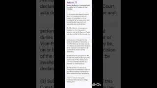 INDIAN POLITY-Article 71 in TAMIL @upsccselearners