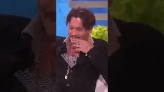 Johnny Depp's Swear Words & Style on Ellen Show! Must Watch! #shorts